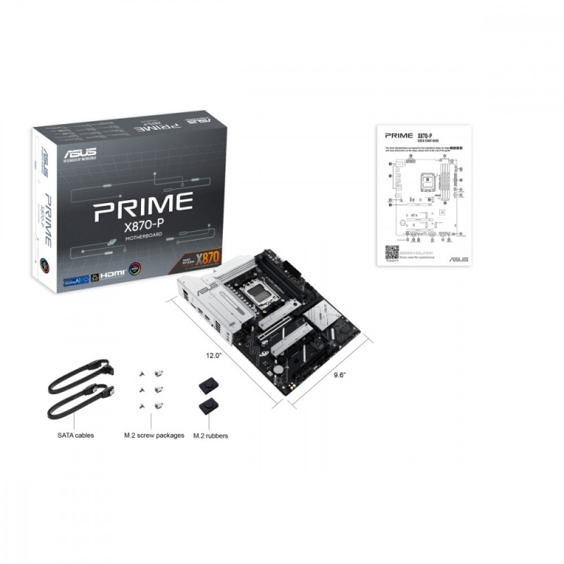 Płyta Asus PRIME X870-P /AMD X870/DDR5/SATA3/M.2/PCIe5.0/AM5… | PartsPC.pl