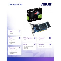 Karta VGA Asus GT710-SL-2GD5-BRK-EVO 2GB DDR5 64bit VGA+DVI+… | PartsPC.pl