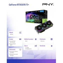 Karta graficzna GeForce RTX5070Ti+ 16GB ARGB VCG5071T16TFXXP… | PartsPC.pl