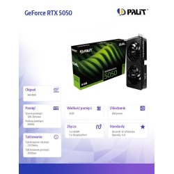 Palit Karta graficzna GeForce RTX 5050 DUAL 8GB GDDR6 128bit… | PartsPC.pl