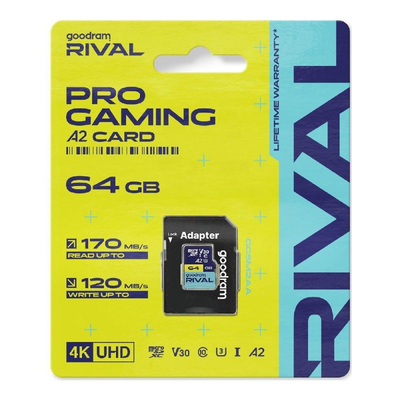 Karta pamięci microSDXC GOODRAM Rival 64GB UHS-I U3 V30 C10 … | PartsPC.pl