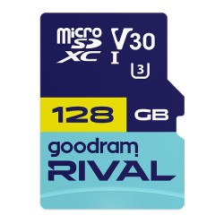 Karta pamięci microSDXC GOODRAM Rival 128GB UHS-I U3 V30 C10… | PartsPC.pl