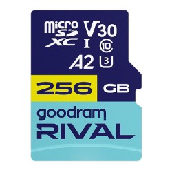 Karta pamięci microSDXC GOODRAM Rival 256GB UHS-I U3 V30 C10… | PartsPC.pl