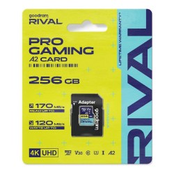 Karta pamięci microSDXC GOODRAM Rival 256GB UHS-I U3 V30 C10… | PartsPC.pl