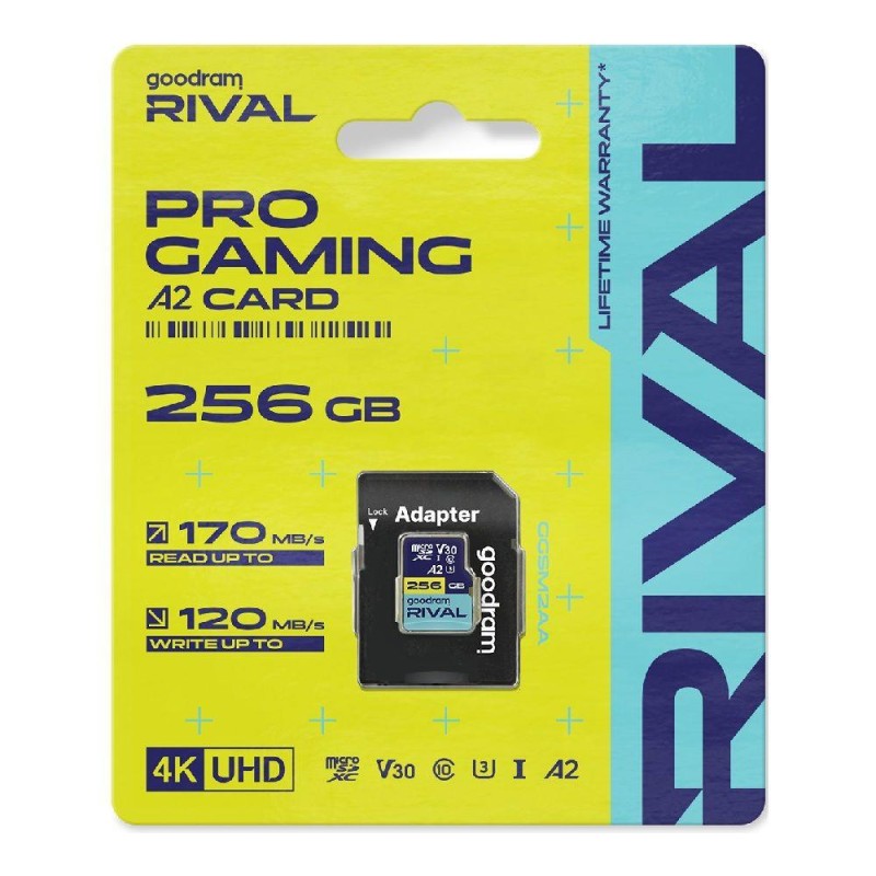 Karta pamięci microSDXC GOODRAM Rival 256GB UHS-I U3 V30 C10… | PartsPC.pl