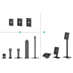 Stojak biurkowy/ścienny na tablet Neomounts DS15-629BL1 max. 3kg max. VESA 75x75 czarny