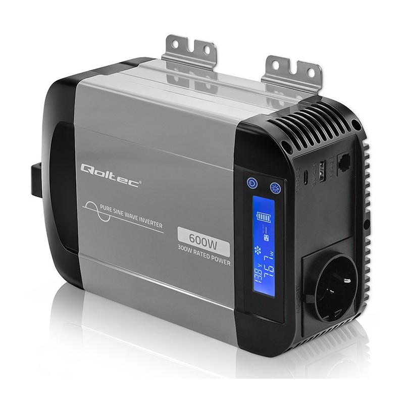 Przetwornica napięcia Qoltec Pure Sine Wave | 12V na 230V | … | PartsPC.pl