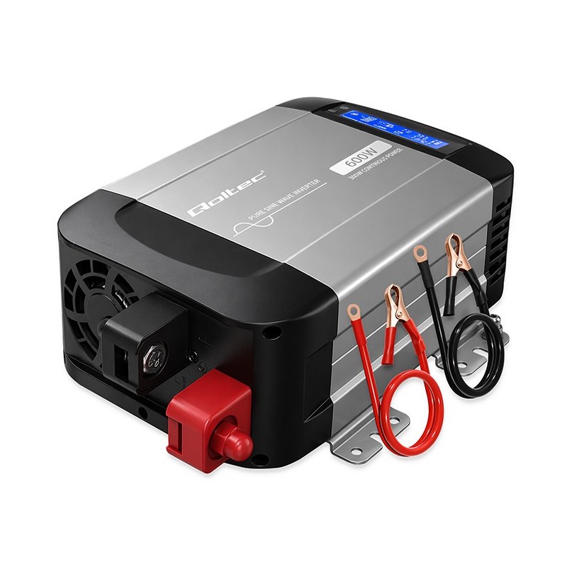 Przetwornica napięcia Qoltec Pure Sine Wave | 12V na 230V | … | PartsPC.pl