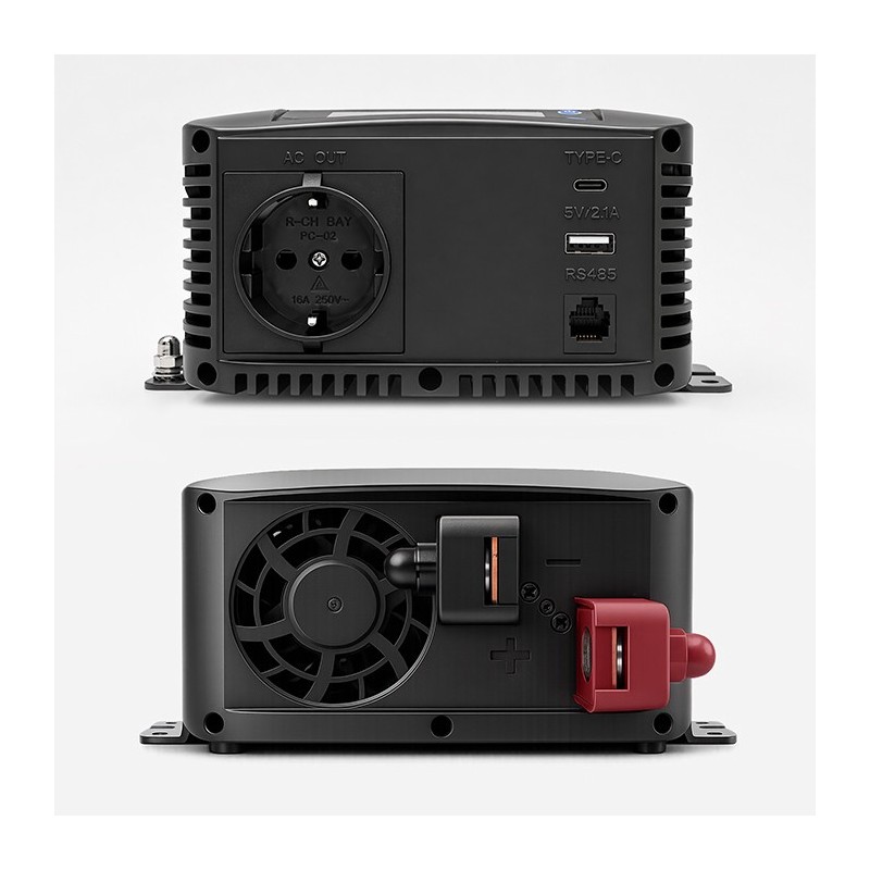 Przetwornica napięcia Qoltec Pure Sine Wave | 12V na 230V | … | PartsPC.pl