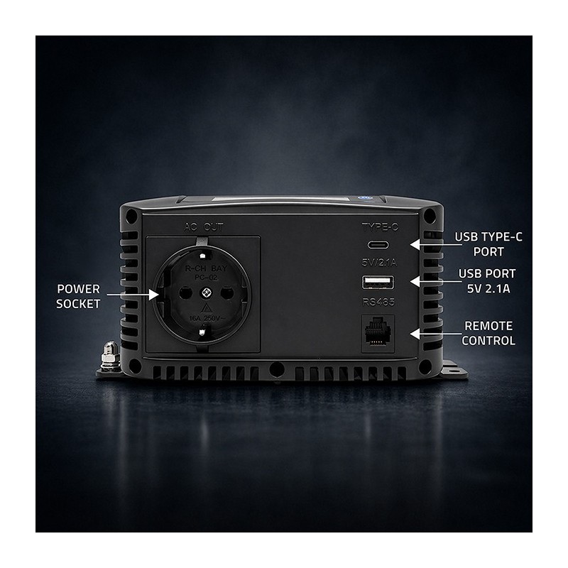 Przetwornica napięcia Pure Sine Wave | 12V na 230V | 500/1000W