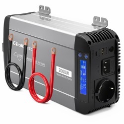 Przetwornica napięcia Qoltec Pure Sine Wave | 12V na 230V | … | PartsPC.pl
