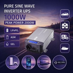 Przetwornica napięcia Qoltec Pure Sine Wave | 12V na 230V | … | PartsPC.pl