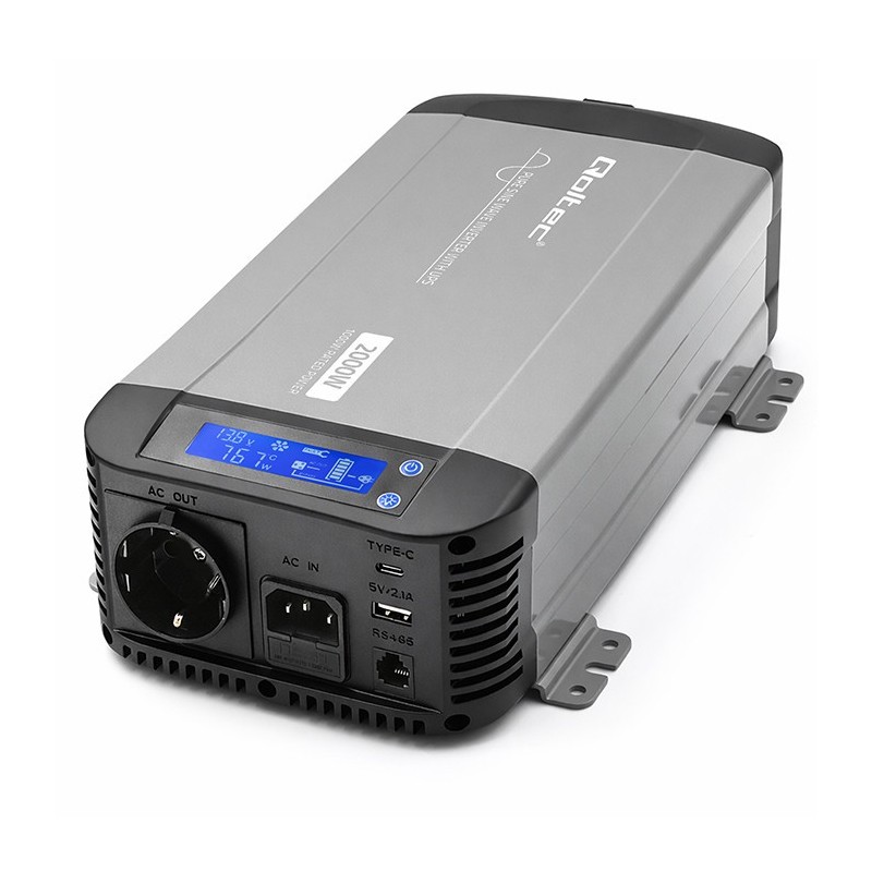 Przetwornica napięcia Qoltec Pure Sine Wave | 12V na 230V | … | PartsPC.pl