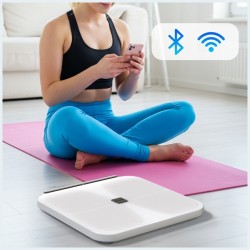 Waga do ciała SS1 bluetooth 5.0 wielofunkcyjna biała | PartsPC.pl