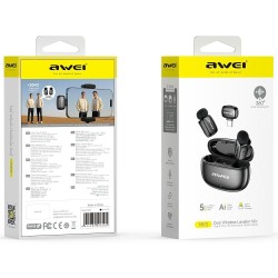 Mikrofon krawatowy MK5 Duo Ai-Voice czarny | PartsPC.pl