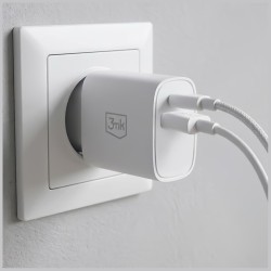 Ładowarka sieciowa 30W USB-A USB-C PD3.0 QC4+ FlowPower biała