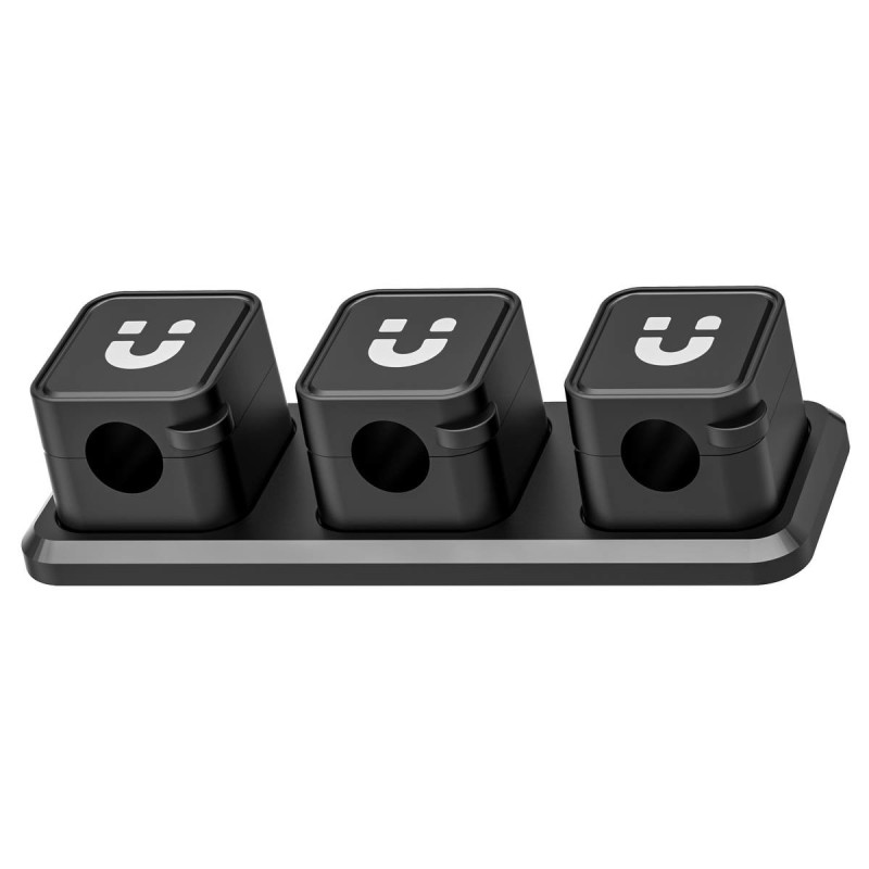 Unitek SnapHold Magnetyczny organizer kabli na biurko (zestaw 3+1)