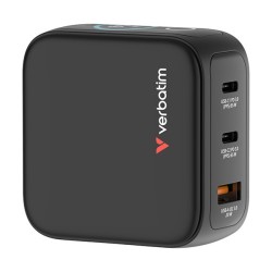 Ładowarka Mini GaN 65W TFT 2xUSB-C 1xUSB-A  EU/UK/USA 30238 | PartsPC.pl