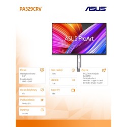 Monitor Asus 31,5" ProArt Display PA329CRV 2xHDMI DP 2xUSB-C głośniki