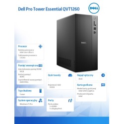 Komputer Dell Pro Tower Essential QVT1260 Win11Pro U5 225/16… | PartsPC.pl