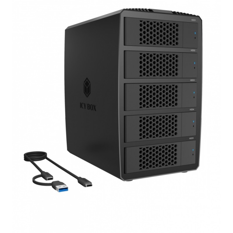 System-RAID dla 5 HDD 2,5"/3,5" SATA, IB-RD3705-CU3 RAID 0,1… | PartsPC.pl