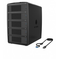 System-RAID dla 5 HDD 2,5"/3,5" SATA, IB-RD3705-CU3 RAID 0,1… | PartsPC.pl