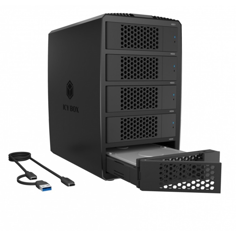 System-RAID dla 5 HDD 2,5"/3,5" SATA, IB-RD3705-CU3 RAID 0,1… | PartsPC.pl