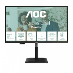 Monitor AOC 27" Q27P4CV IPS QHD 120Hz HDMI 2xDP HUB RJ45 gło… | PartsPC.pl