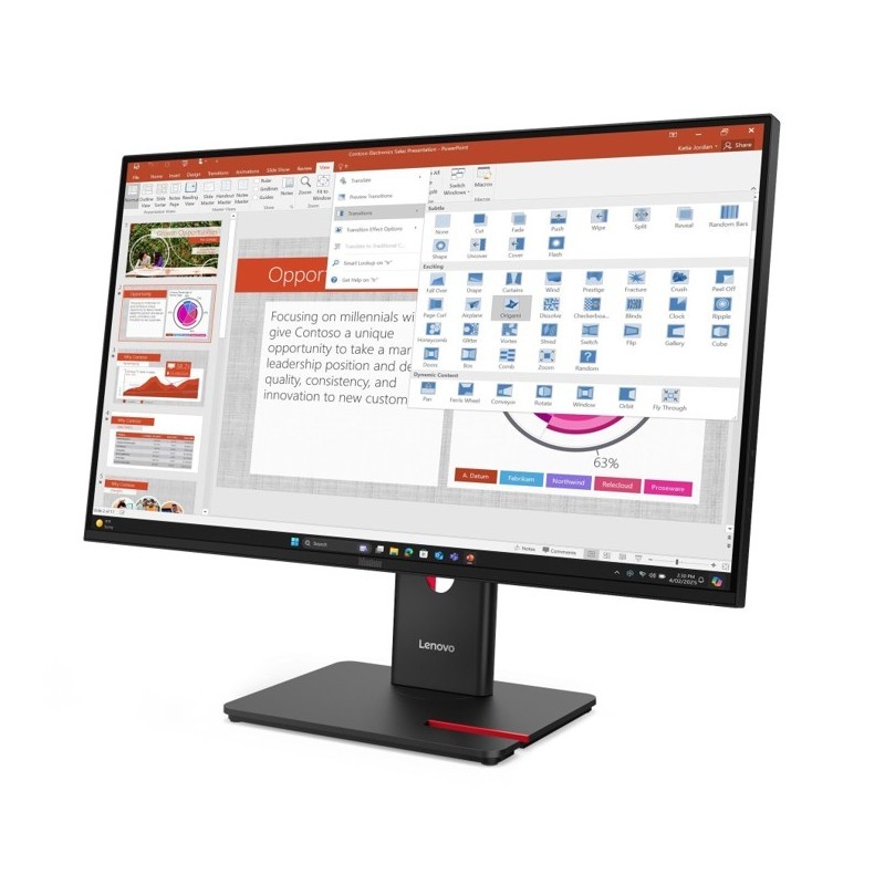 Lenovo Monitor ThinkVision T27-40 27 cali 64A5MAT6EU | PartsPC.pl