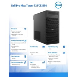 Stacja robocza Dell Pro Max Tower T2 FCT2250 Win11Pro U7 265… | PartsPC.pl