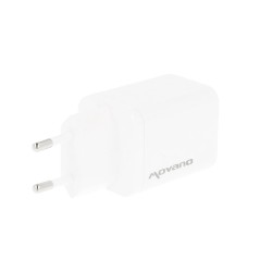 Ładowarka Movano GaN 45W USB-C PD + USB-A (white) | PartsPC.pl