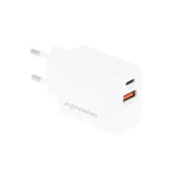 Ładowarka Movano GaN 30W USB-C PD + USB-A (white) | PartsPC.pl