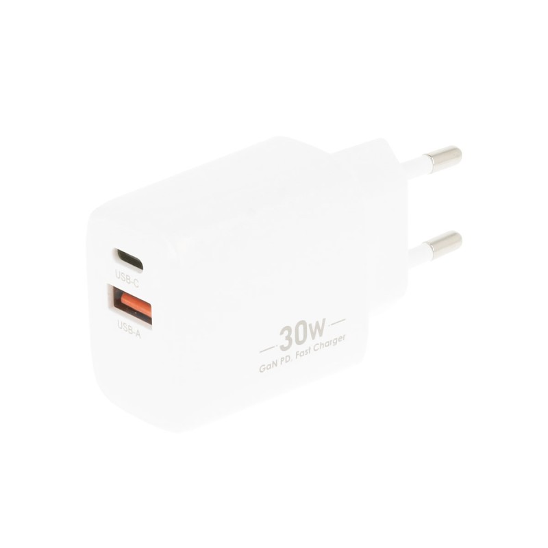 Ładowarka Movano GaN 30W USB-C PD + USB-A (white) | PartsPC.pl