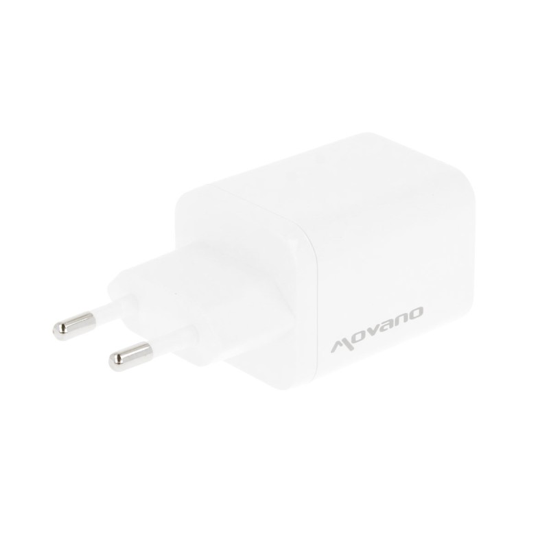 Ładowarka Movano GaN 65W 2x USB-C PD + USB-A (white) | PartsPC.pl