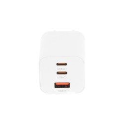 Ładowarka Movano GaN 65W 2x USB-C PD + USB-A (white) | PartsPC.pl