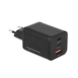 Ładowarka Movano GaN 65W 2x USB-C PD + USB-A (black) | PartsPC.pl