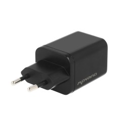 Ładowarka Movano GaN 65W 2x USB-C PD + USB-A (black) | PartsPC.pl