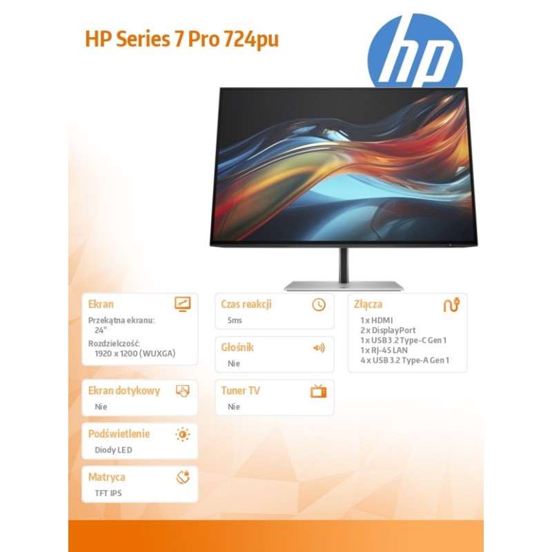 HP Inc. Monitor S7 Pro 724pu WUXGA USB-C 8Y2F7AA | PartsPC.pl