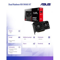 Karta VGA Asus Dual Radeon RX 9060 XT 16GB GDDR6 128bit HDMI… | PartsPC.pl