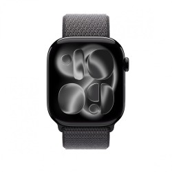 Opaska sportowa w kolorze ciemnoszarym do koperty 46 mm | PartsPC.pl