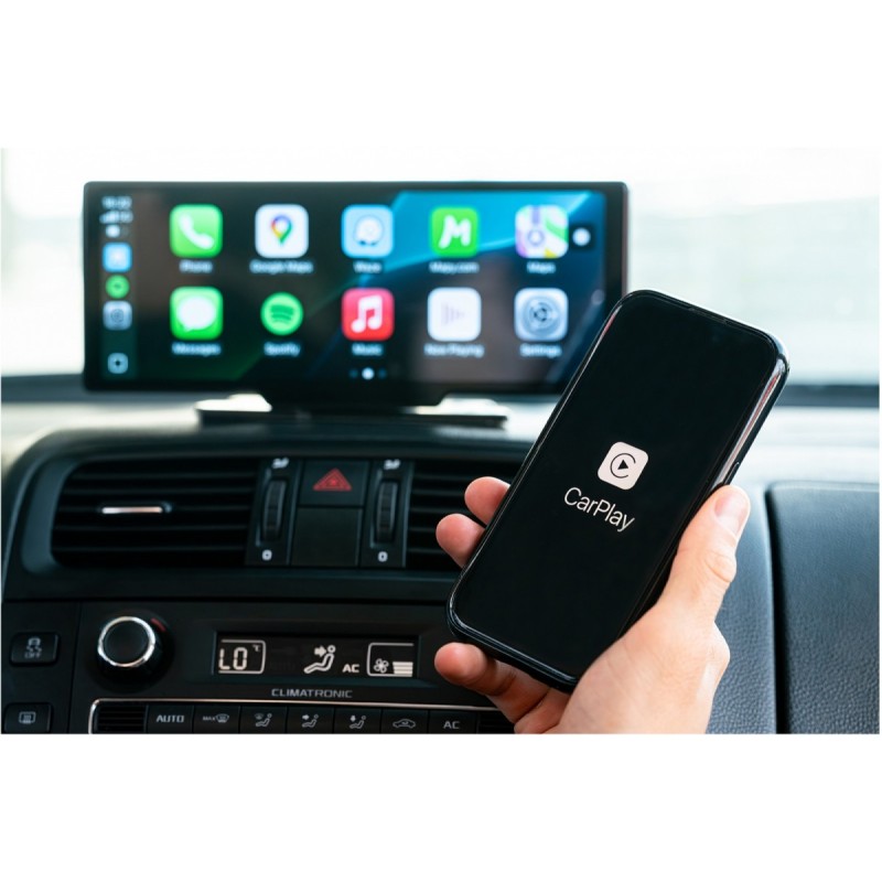 Kamera cofania CarPlay i Android Auto SCT M1060BWT | PartsPC.pl