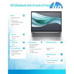 Notebook EliteBook 640 G11 U5-125U 512GB/16GB/W11Pro/14.0 A3… | PartsPC.pl