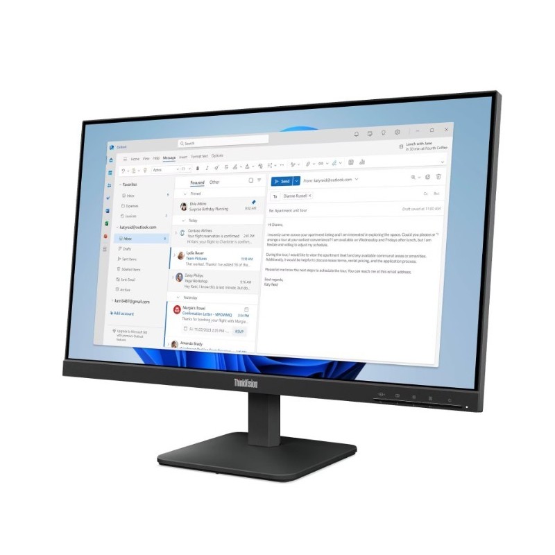 Lenovo Monitor ThinkVision S24-4e 23.8 64B5KAT1EU | PartsPC.pl