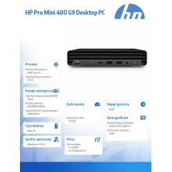 Komputer Pro Mini 400 G9 i5-12500T 512GB/16GB/W11P      BY7F… | PartsPC.pl