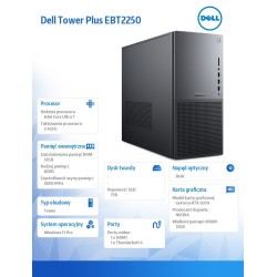 Komputer Dell Tower Plus |W11 Pro|U7 265|32GB|1TB SSD|Nvidia… | PartsPC.pl