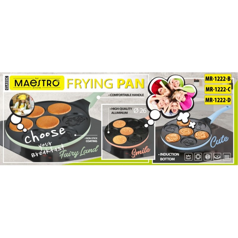 Patelnia do pancake / naleśników 26 cm  "CUTE"  MR-1222-C | PartsPC.pl