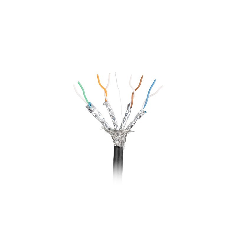 Kabel LAN SFTP Kat.7 305M drut outdoor CU FLUKE PASSED czarn… | PartsPC.pl