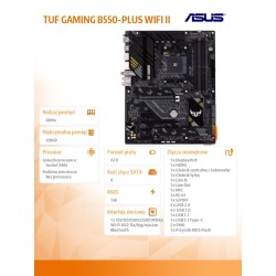 Płyta Asus TUF GAMING B550-PLUS WIFI II /AMD | PartsPC.pl