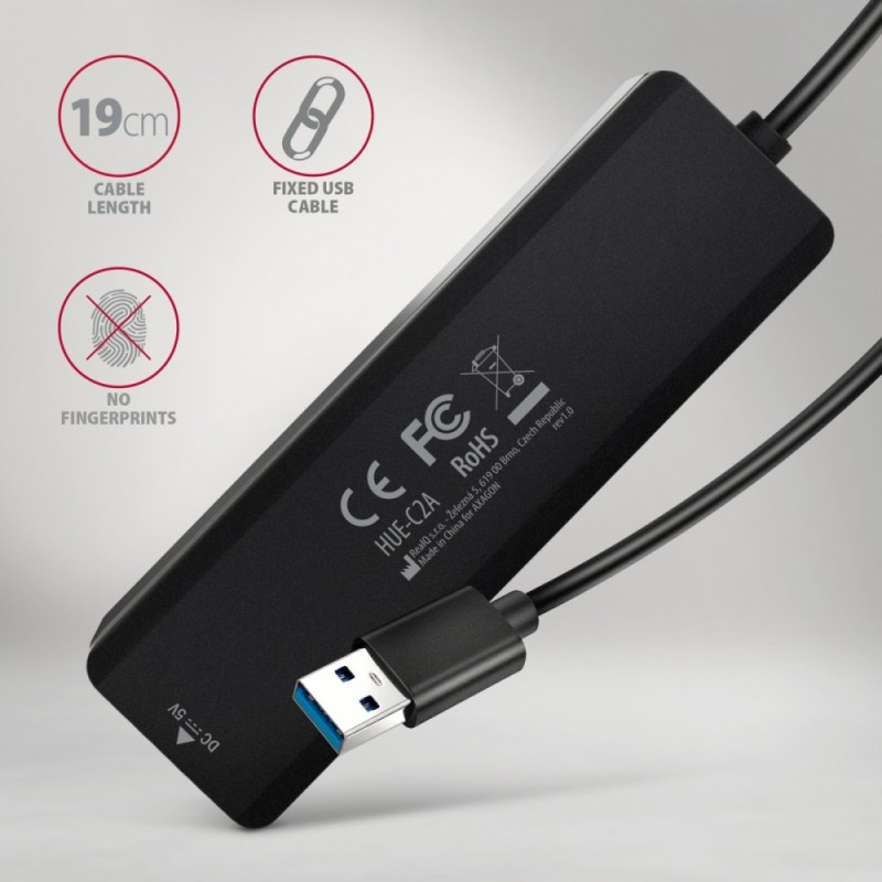 HUB 4-portowy 5gbps 2x USB-A 2x USB-C, USB-C power in  19 cm… | PartsPC.pl