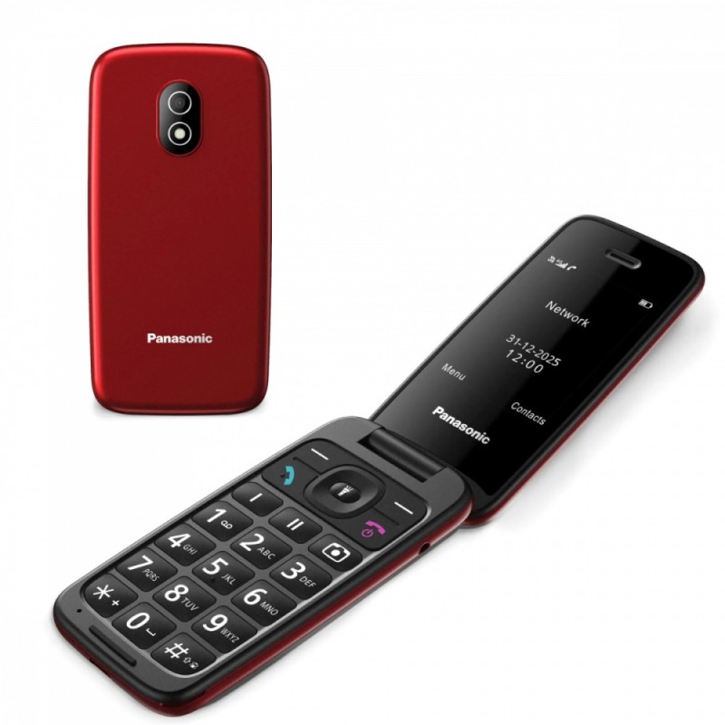 Telefon komórkowy KX-TU410 EXR 4G czerwony | PartsPC.pl